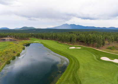 Aerial view of the Flagstaff Ranch golf club in Flagstaff, AZ.