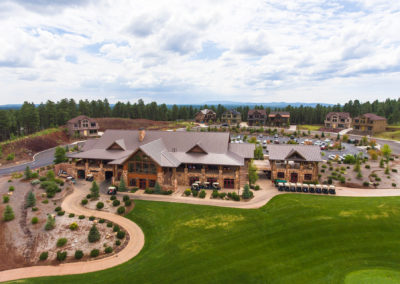 Aerial view of the Flagstaff Ranch golf club in Flagstaff, AZ.