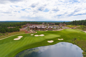 Aerial view of the Flagstaff Ranch golf club in Flagstaff, AZ.