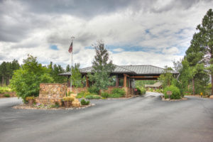 The Flagstaff Ranch golf club entrance in Flagstaff, AZ.