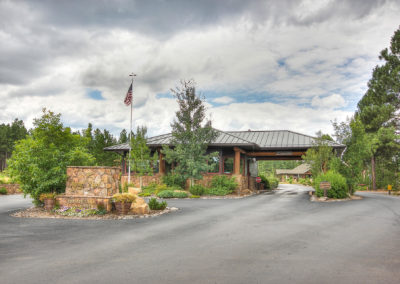 The Flagstaff Ranch golf club entrance in Flagstaff, AZ.