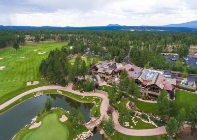 Aerial photo of Pine Canyon country club in Flagstaff, AZ.