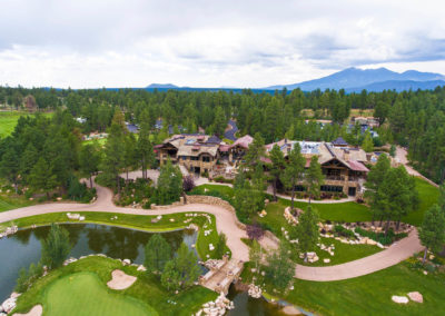 Aerial photo of Pine Canyon country club in Flagstaff, AZ.