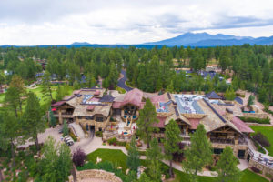 Aerial photo of Pine Canyon country club in Flagstaff, AZ.