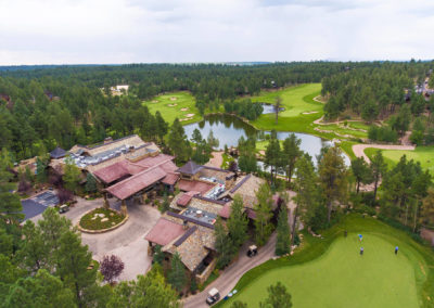 Aerial photo of Pine Canyon country club in Flagstaff, AZ.