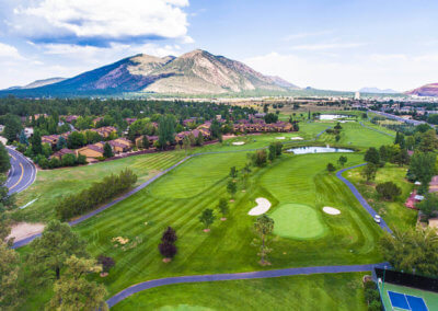 An aerial view of Continental Country Club in Flagstaff, AZ.