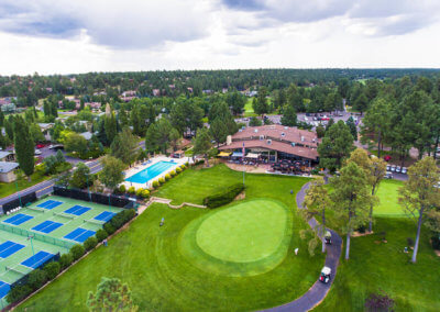 An aerial view of Continental Country Club in Flagstaff, AZ.