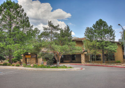 The outside of the Continental Country Club building in Flagstaff, AZ.