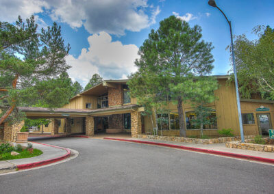 The outside of the Continental Country Club building in Flagstaff, AZ.