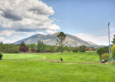 Part of the golf course at the Countinental Country Club in Flagstaff, AZ.