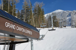 Picture of a ski lift at the Arizona Snowbowl Ski Resort in Flagstaff, AZ.