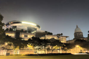 Supreme Court of Singapore at Night