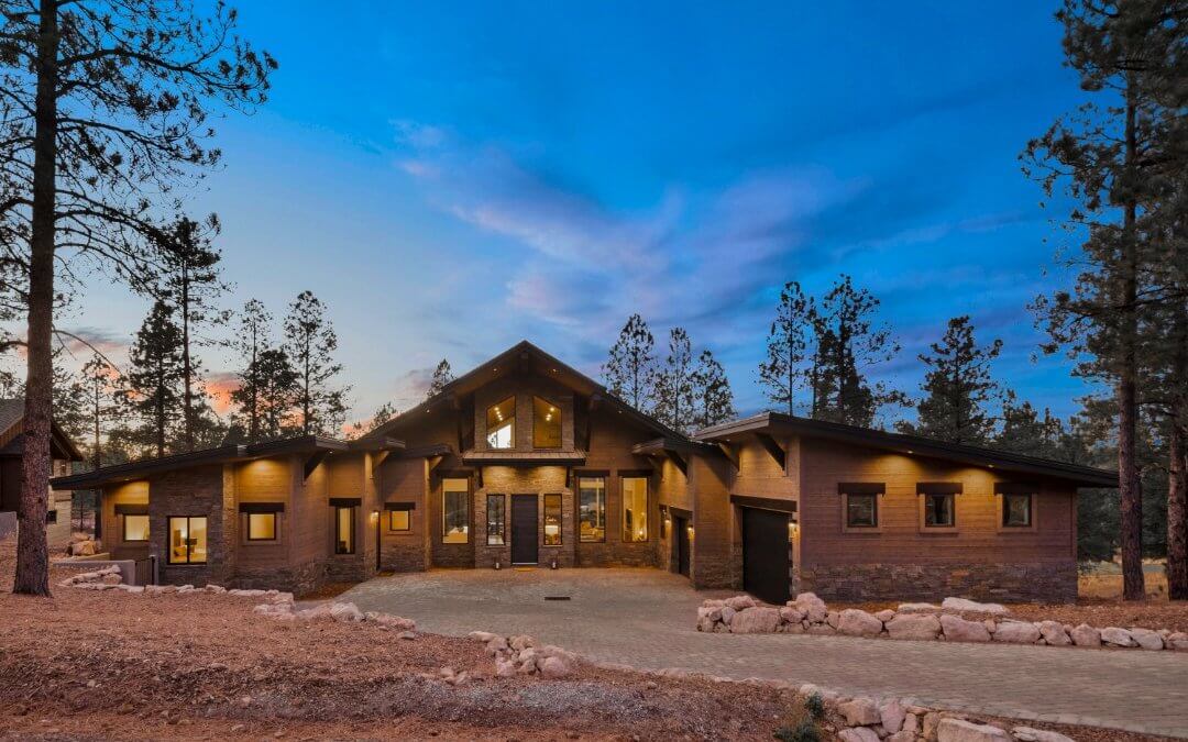 This Elegant, Move-In Ready New Build Mountain Home with Golf Course Views is the Perfect Blend of Modern & Rustic Style